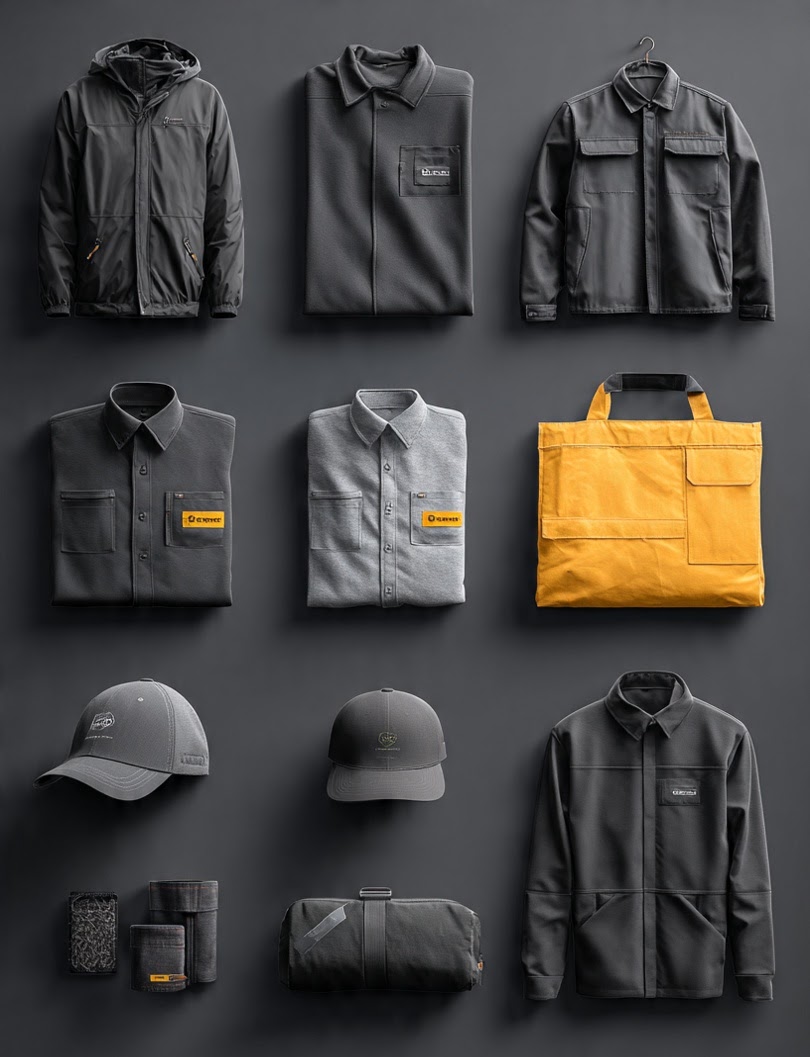 Custom apparel lineup